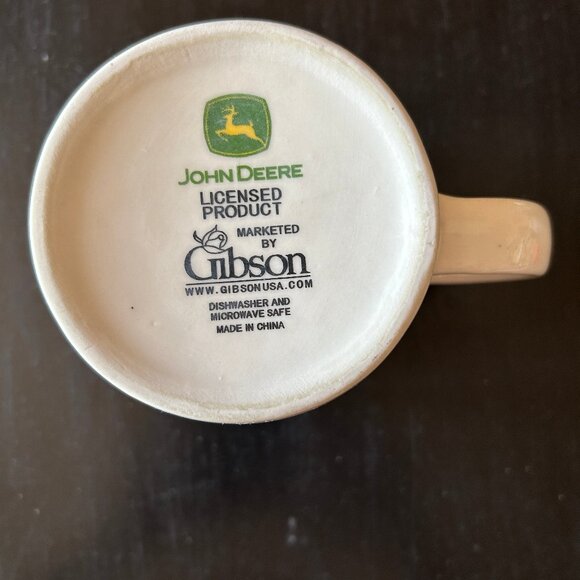 John Deere Coffee Cup/Mug by Gibson - Tractor “Nothing Runs Like a Deere” Logo - Picture 5 of 7